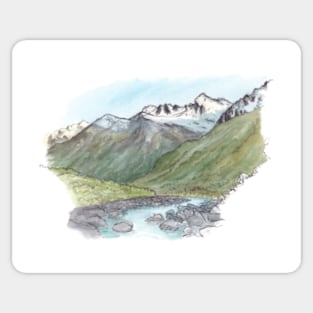 Copland River from Welcome Flat Sticker